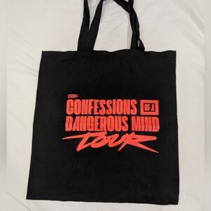 Logic NWOT Confessions Of A Dangerous Mind Official Tour Black & Red Tote Bag